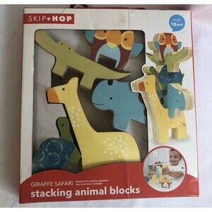 Skip Hop Wooden Animal Stacking Blocks